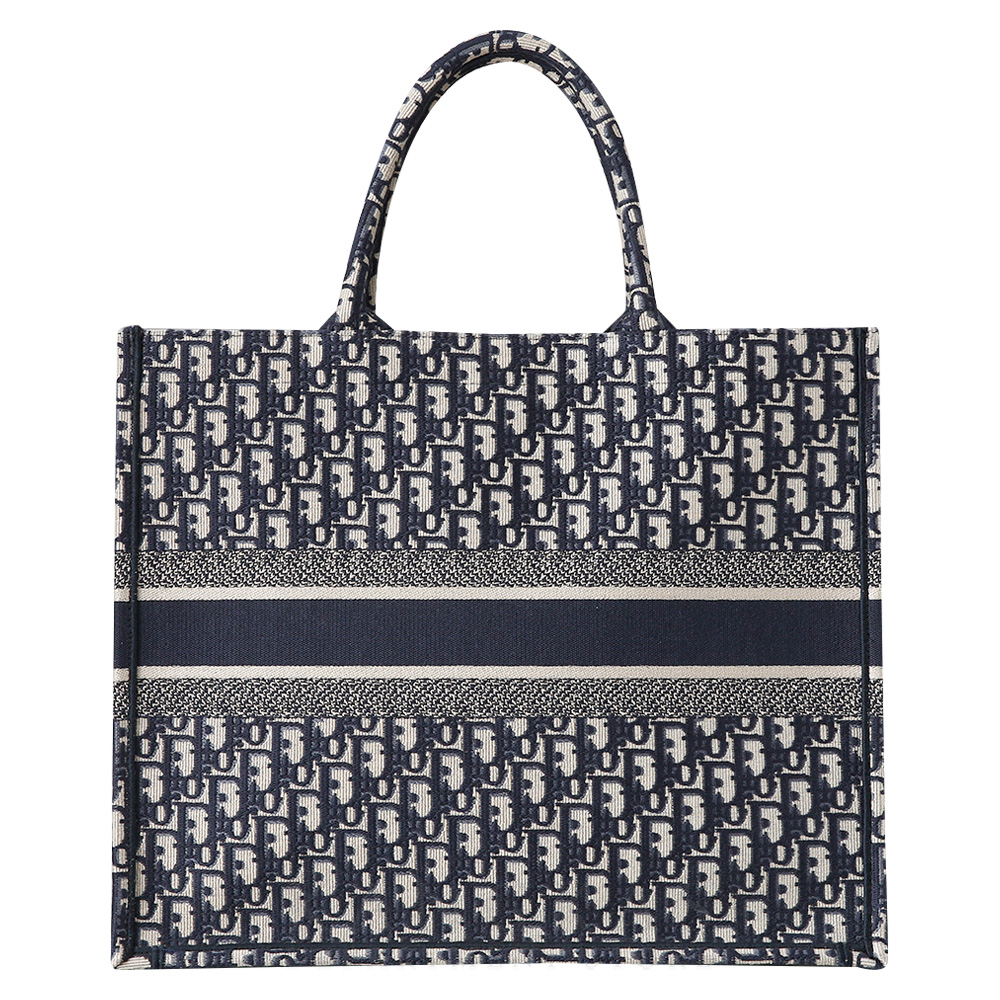 CHRISTIAN DIOR(USED)크리스찬디올 오블리크 북토트 라지